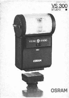 Wotan VS 300 Studio manual. Camera Instructions.